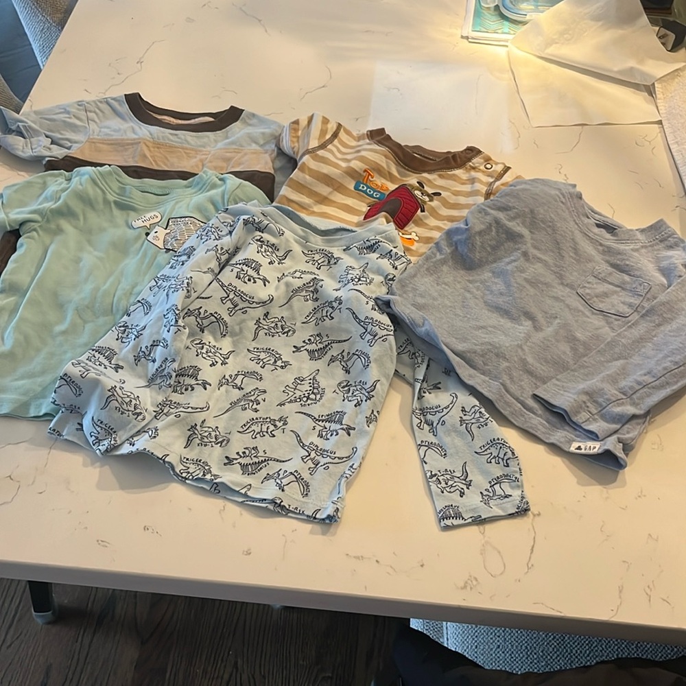 Long and short sleeve tops 18-24M bundle